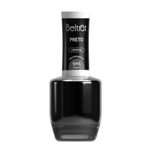 Esmalte Beltrat preto cremoso 9 ml